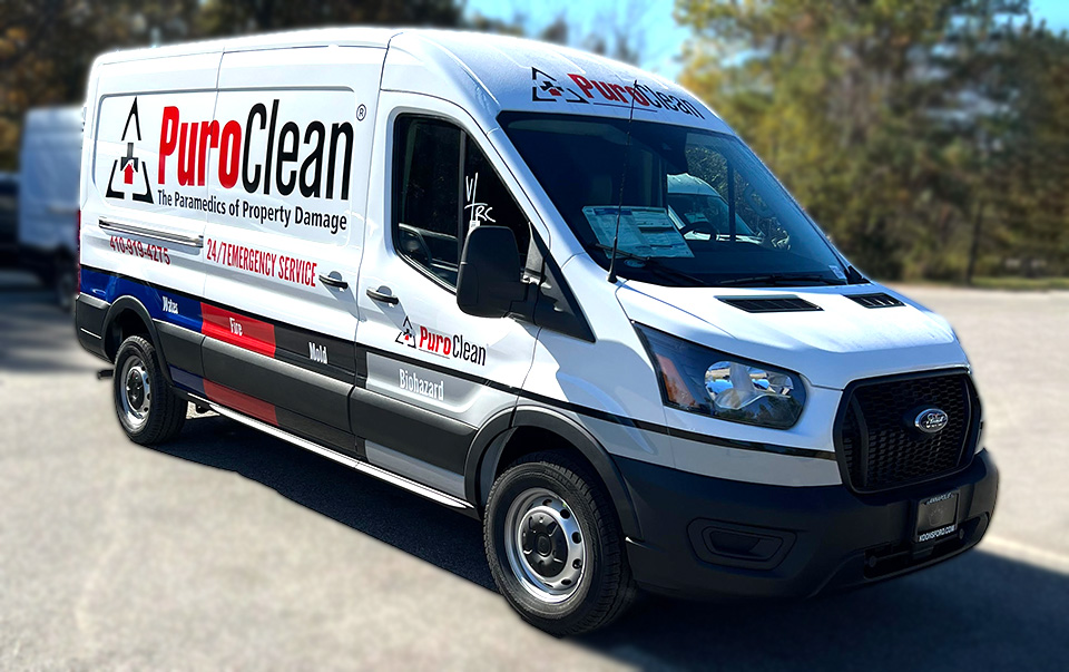 PuroClean vehicle wrap by Great Graphics Plus